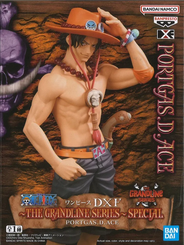 ONE PIECE DXF THE GRANDLINE SERIES SPECIAL PVC STATUE PORTGAS D ACE 20 CM